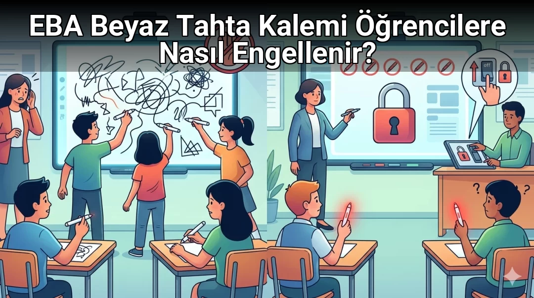 EBA Beyaz Tahta Kalemi Öğrencilere Nasıl Engellenir?